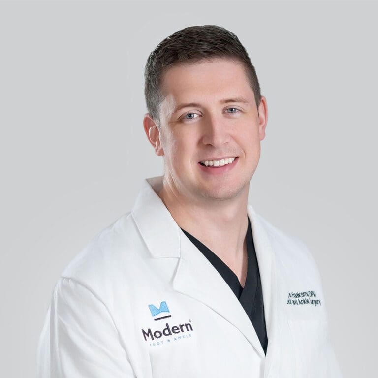 Close-up image of Dr. Ryan Haaksma, a male Board Certified Podiatrist in Tampa, recognized for his work in minimally-invasive procedures and diabetic limb salvage.