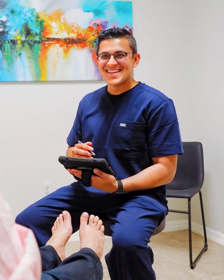 Image of Dr. Sagar Shah, a male Board Certified Podiatrist in Tampa, known for his expertise in sports injuries and wound therapy.