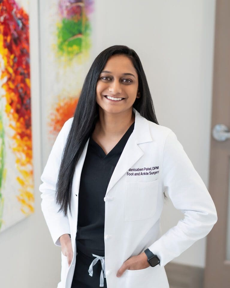 Vanisaben Patel, a female podiatrist in Lake Nona, Florida